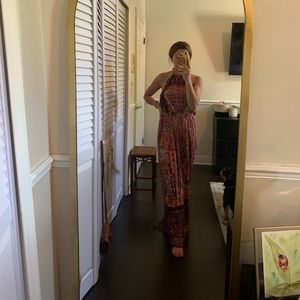 Purple Halter Maxi Dress